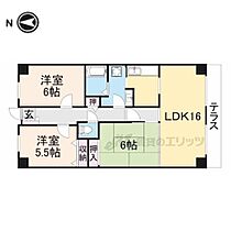 PHOENIX COURT 交野II 209 ｜ 大阪府交野市天野が原町１丁目（賃貸マンション3LDK・2階・72.73㎡） その2