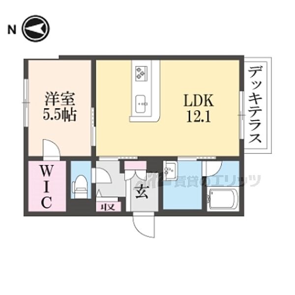 奈良県橿原市見瀬町(賃貸マンション1LDK・1階・47.73㎡)の写真 その2