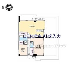グランパティオ枚方 2LDKの間取図画像