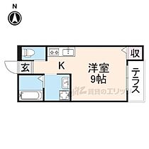 奈良県奈良市富雄北１丁目（賃貸アパート1R・1階・23.60㎡） その2