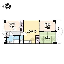 センターロイヤル 3LDKの間取図画像
