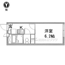 レオパレスグレイス1 1Kの間取図画像