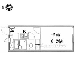 レオパレスIMPUL3 1Kの間取図画像