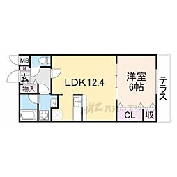 フジパレス藤が尾 1LDKの間取図画像