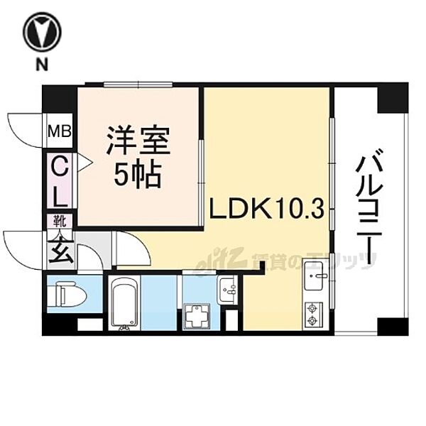 Ｍ’プラザ香里六番館 708｜大阪府寝屋川市日新町(賃貸マンション1LDK・7階・33.97㎡)の写真 その2