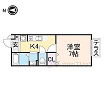 カラコレス 103 ｜ 奈良県生駒市東生駒月見町（賃貸アパート1K・1階・26.27㎡） その2