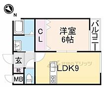 クラウディア香里ヶ丘 102 ｜ 大阪府枚方市香里ケ丘１０丁目（賃貸アパート1LDK・1階・36.44㎡） その2