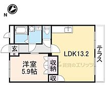 セントフィールド葛城II 205 ｜ 奈良県葛城市忍海（賃貸アパート1LDK・2階・45.63㎡） その2