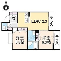 奈良県橿原市内膳町３丁目（賃貸マンション2LDK・1階・57.84㎡） その2