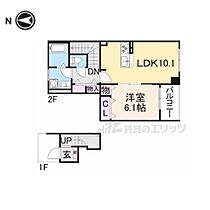 奈良県奈良市西九条町２丁目（賃貸アパート1LDK・2階・45.41㎡） その2