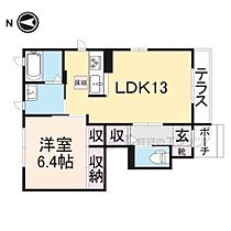 シャーメゾン　秋山Ａ 103 ｜ 奈良県香芝市狐井（賃貸アパート1LDK・1階・47.08㎡） その2