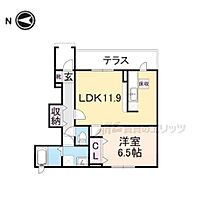 ジャルディーノII 103 ｜ 奈良県橿原市城殿町（賃貸アパート1LDK・1階・45.12㎡） その2