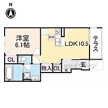 奈良県天理市石上町（賃貸アパート1LDK・1階・42.42㎡） その2