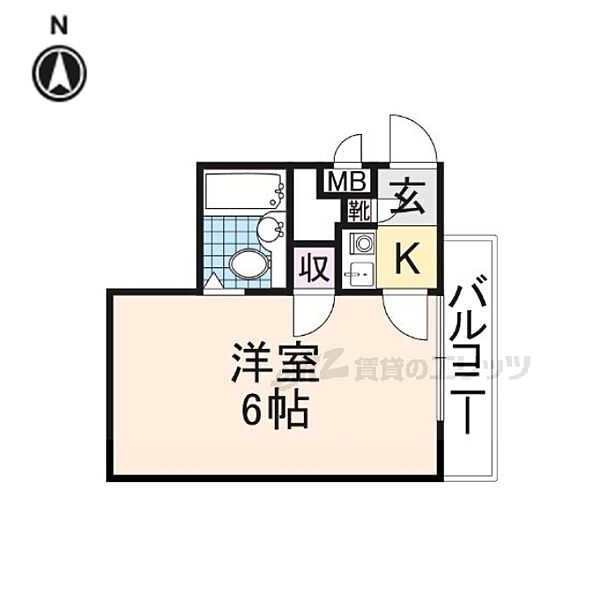 シティパレス東生駒Ａ棟 103｜奈良県生駒市辻町(賃貸マンション1K・1階・17.12㎡)の写真 その2