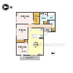 間取図画像 3LDK