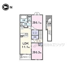 シルエーラ セットA 2LDKの間取図画像
