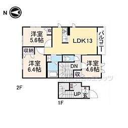ラ・フェリシア 3LDKの間取図画像