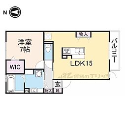 フォルトゥーナ 1LDKの間取図画像