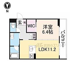 シャーメゾンルーナ 1LDKの間取図画像