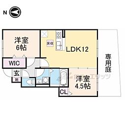 エスポワールA 2LDKの間取図画像