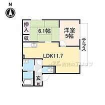 サニーサイドＢ B102 ｜ 奈良県磯城郡田原本町大字千代（賃貸アパート2LDK・1階・50.07㎡） その2