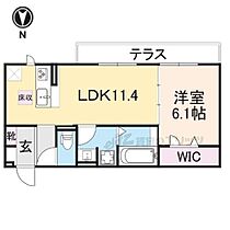 奈良県奈良市大森町（賃貸アパート1LDK・1階・43.94㎡） その2