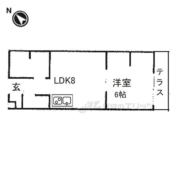 ＫＴＩレジデンス枚方 103｜大阪府枚方市岡南町(賃貸アパート1LDK・1階・36.40㎡)の写真 その2