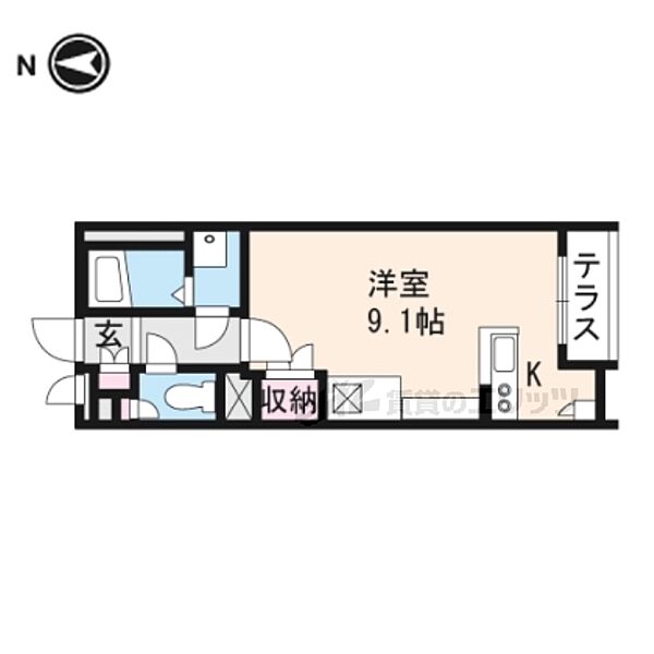 レオネクストノーム 107｜奈良県香芝市瓦口(賃貸アパート1R・1階・26.50㎡)の写真 その2