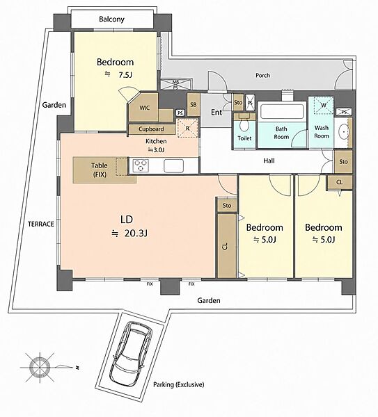 間取りを拡大表示