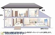 シックハウス対策のため、24時間換気システムを取り入れ、健康に配慮しています。