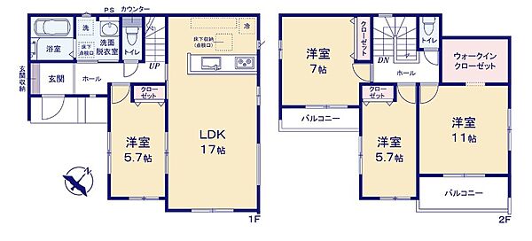 間取りを拡大表示