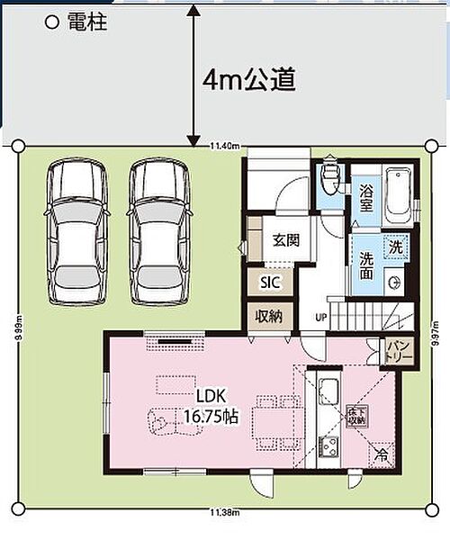間取りを拡大表示