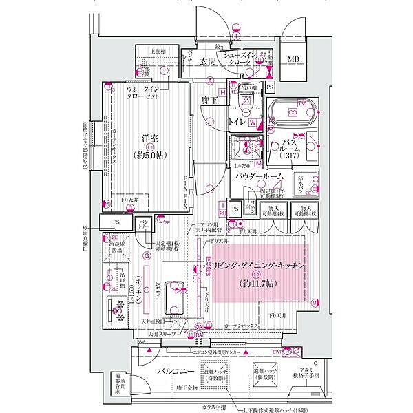 エステムプラザ南船場レジスタ ｜大阪府大阪市中央区南船場1丁目(賃貸マンション1SLDK・12階・43.10㎡)の写真 その2