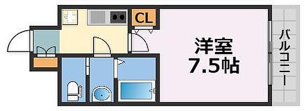 ミア・カーサあわざ ｜大阪府大阪市西区立売堀3丁目(賃貸マンション1K・10階・24.09㎡)の写真 その2