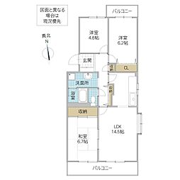 間取図画像 3LDK
