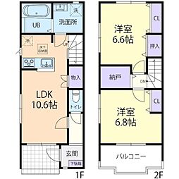 Gran Foresta A 2LDKの間取図画像