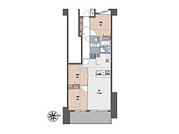 ライオンズ湘南藤沢グランフォート 4LDKの間取図画像