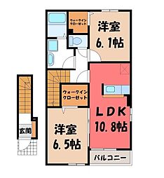 サンセレーノ・光 2LDKの間取図画像