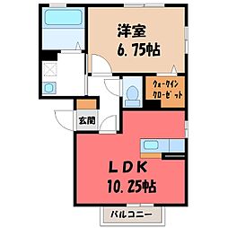 ラメール 1LDKの間取図画像