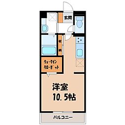 D-roomFlower ワンルームの間取図画像