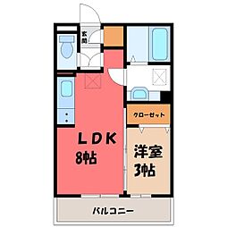 JR上越線 井野駅 徒歩18分 3階/-