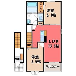 JR八高線 北藤岡駅 6.1km 2階/-