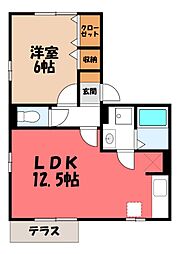 ルミナス・オリエンタルコート 1LDKの間取図画像