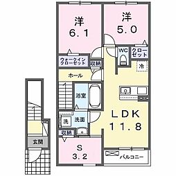 カレント レジデンス 下増田 II 2階/-