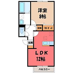 LUMIERE 1LDKの間取図画像