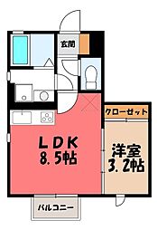 ローズ B 1階
