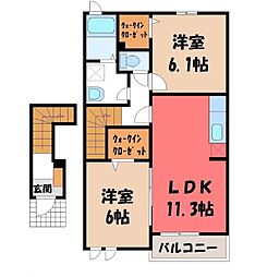 ブリーズB 2LDKの間取図画像
