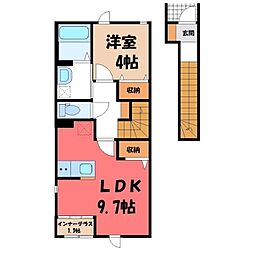 ラナ 1LDKの間取図画像