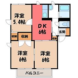 ハイツエクセレンスA 3DKの間取図画像