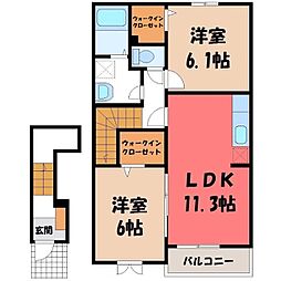ヴィラ・リバーサイドyey 2階/-